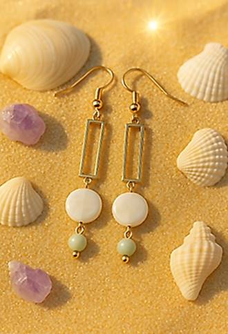 Golden Lagoon Earrings - Image 4
